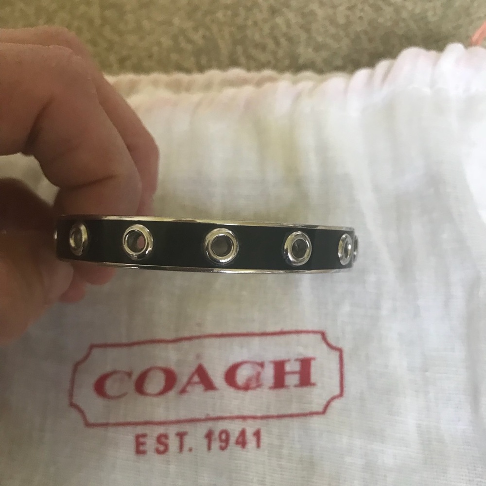 Authentic COACH GROMMET BANGLE EUC WITH DUSTBAG